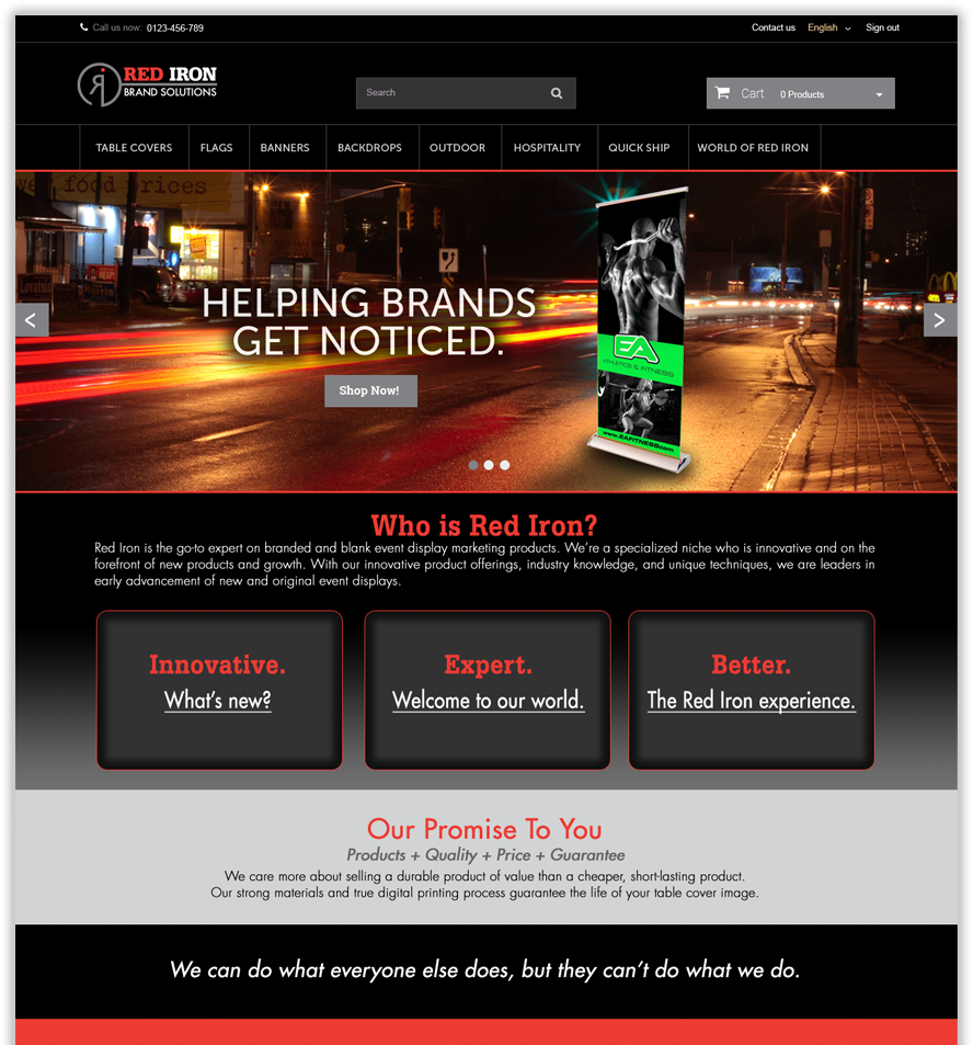 Red Iron Brands Website Design and Launch